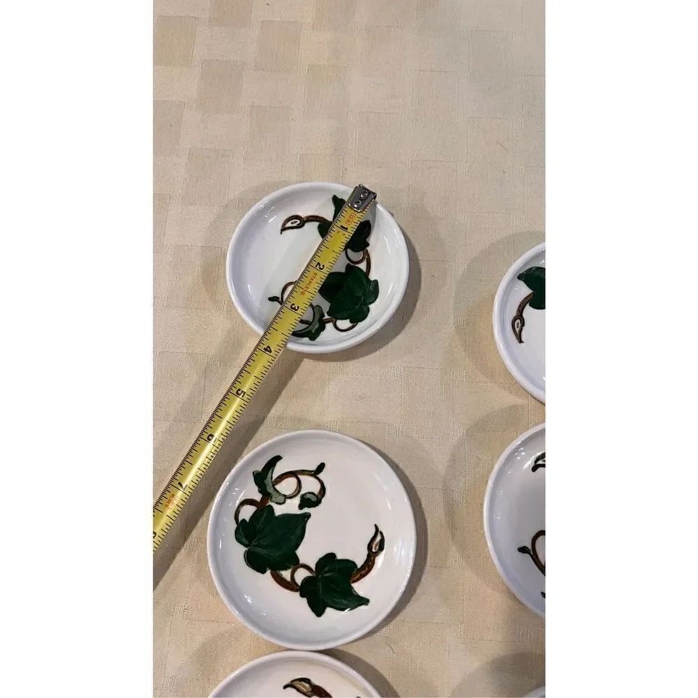 Vintage Metlox Poppy Trail California Ivy Fruit Dessert Sauce Bowl Set of 6 - Picture 6 of 6